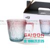 Deli ZB047 - Ly Thủy Tinh Deli Soda Lime Blue Tea Cup Glass 260ml | Thủy Tinh Cao Cấp