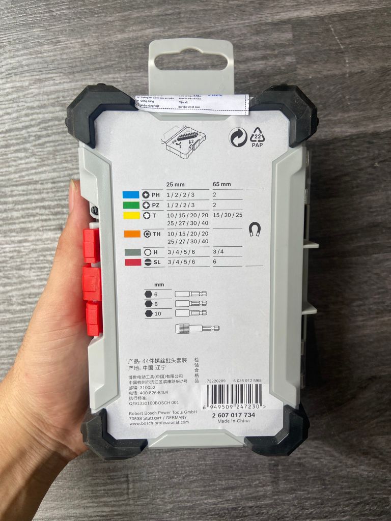Bộ vặn vít Pick & Click 44 món Bosch 2607017734