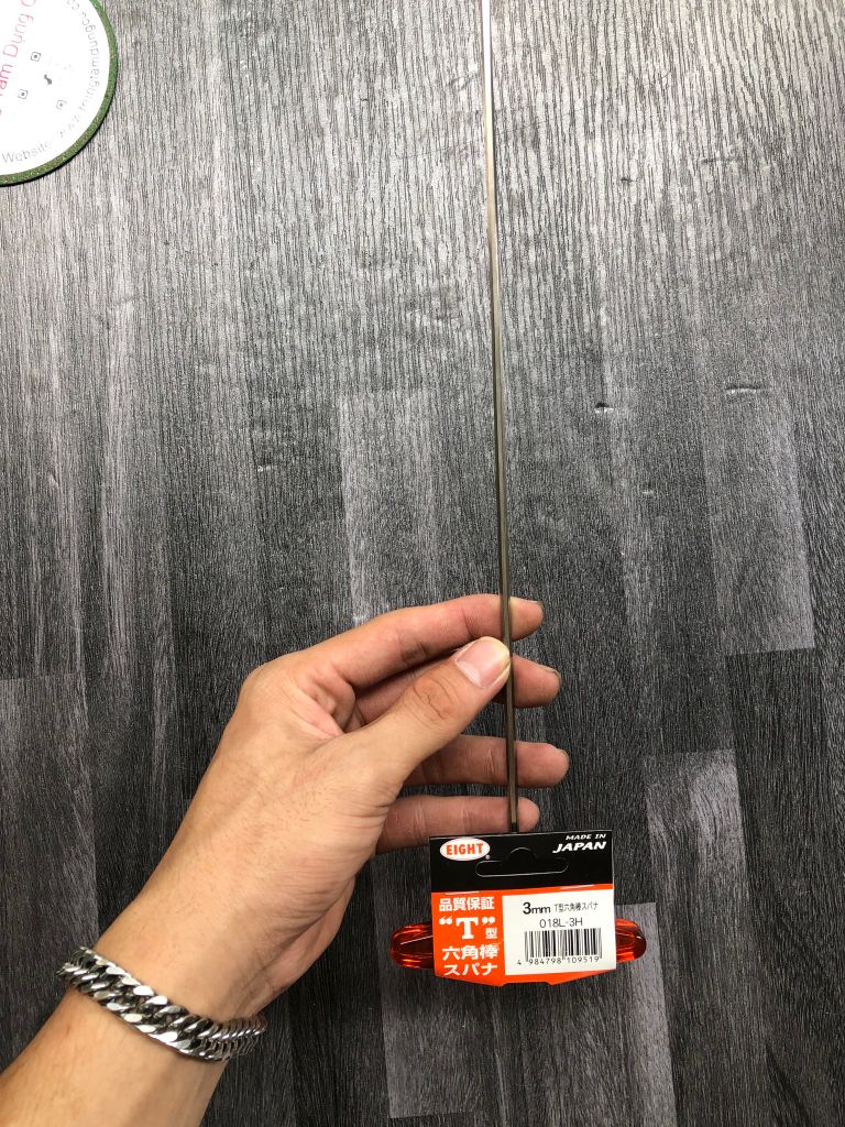 3mm lục giá T dài 300mm Eight 018L-3