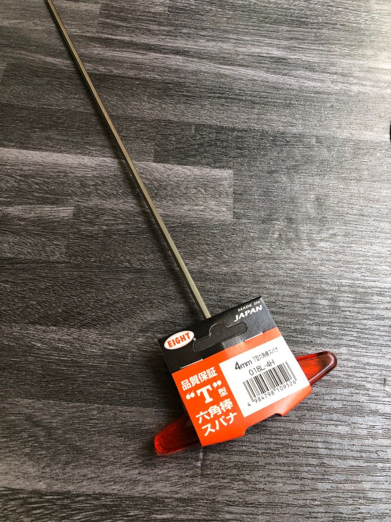 4mm lục giá T dài 350mm Eight 018L-4