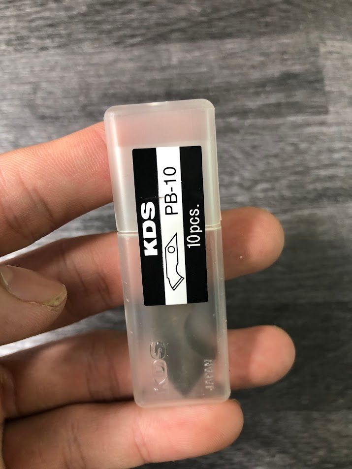 Lưỡi dao cắt mica mũi cong KDS PB-10HF