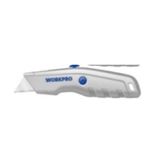 Dao tiện ích có lưỡi cắt bằng nhôm, lưỡi dao có thể thu vào
Workpro - WP213006