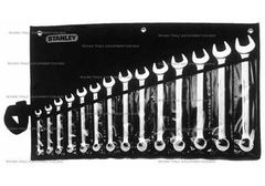 10-32mm Bộ cờ lê vòng miệng hệ mét 14 chi tiết Stanley 87-038