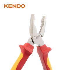 Kìm cách điện 1000V VDE bằng thép Cr-V kích thước 200mm Kendo - 11003