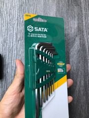 Bộ lục giác đầu bằng dài 7 chi tiết SATA 09115