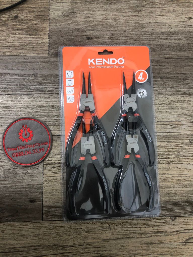 Bộ kìm mở phe 4 cái chuyên nghiệp 7 inch 180mm  Kendo - 11510