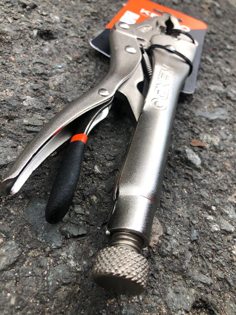 Kìm bấm hàm cong bằng thép Cr-V 10 inch 250mm Kendo - 11606