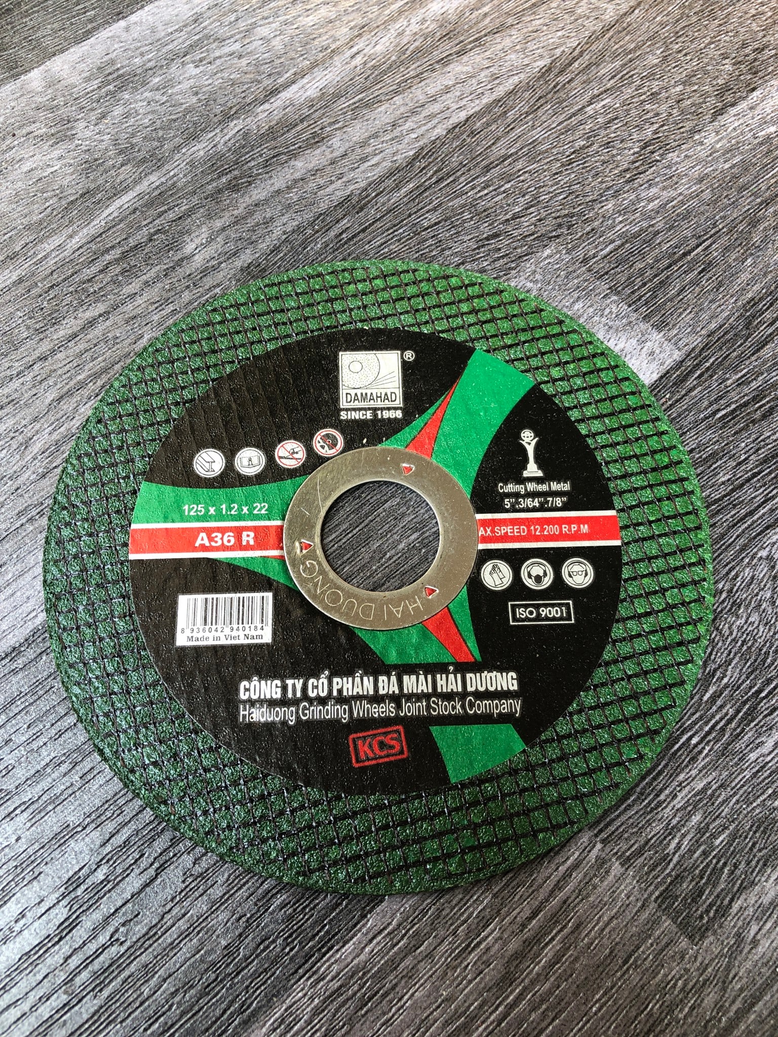ĐÁ CẮT SẮT 125MM HẢI DƯƠNG BỀN BỈ HIỆU QUẢ CAO TRONG THI CÔNG