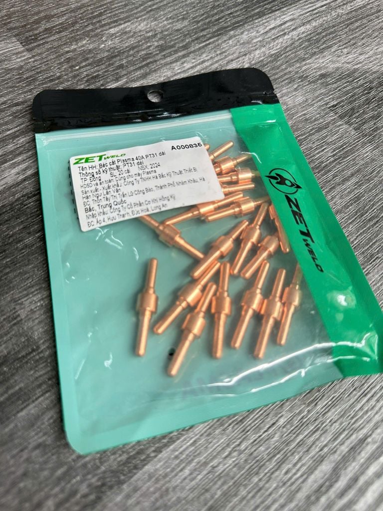 Điện cực Plasma PT31 ZETweld 40A dài