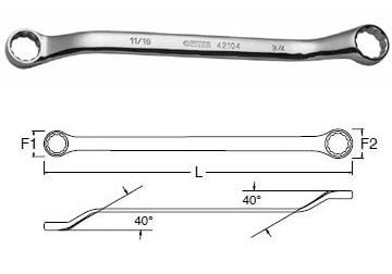 Cờ lê hai đầu vòng 13mm x 16mm Sata 42-224 (42224)