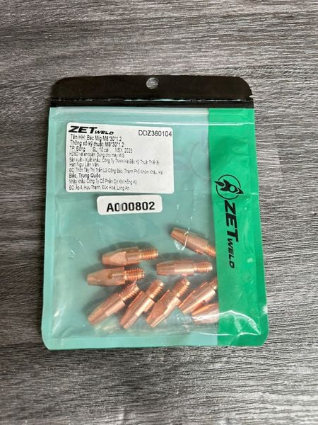 Béc (bép) hàn 36KD Mig ZETweld M8*30*1.2