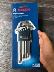 Bộ chìa vặn 9 món đầu bông chữ L Bosch 1600A01TH4