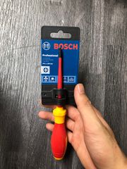 Tua vít cách điện VDE đầu chữ thập PH1 Bosch 1600A02NB8