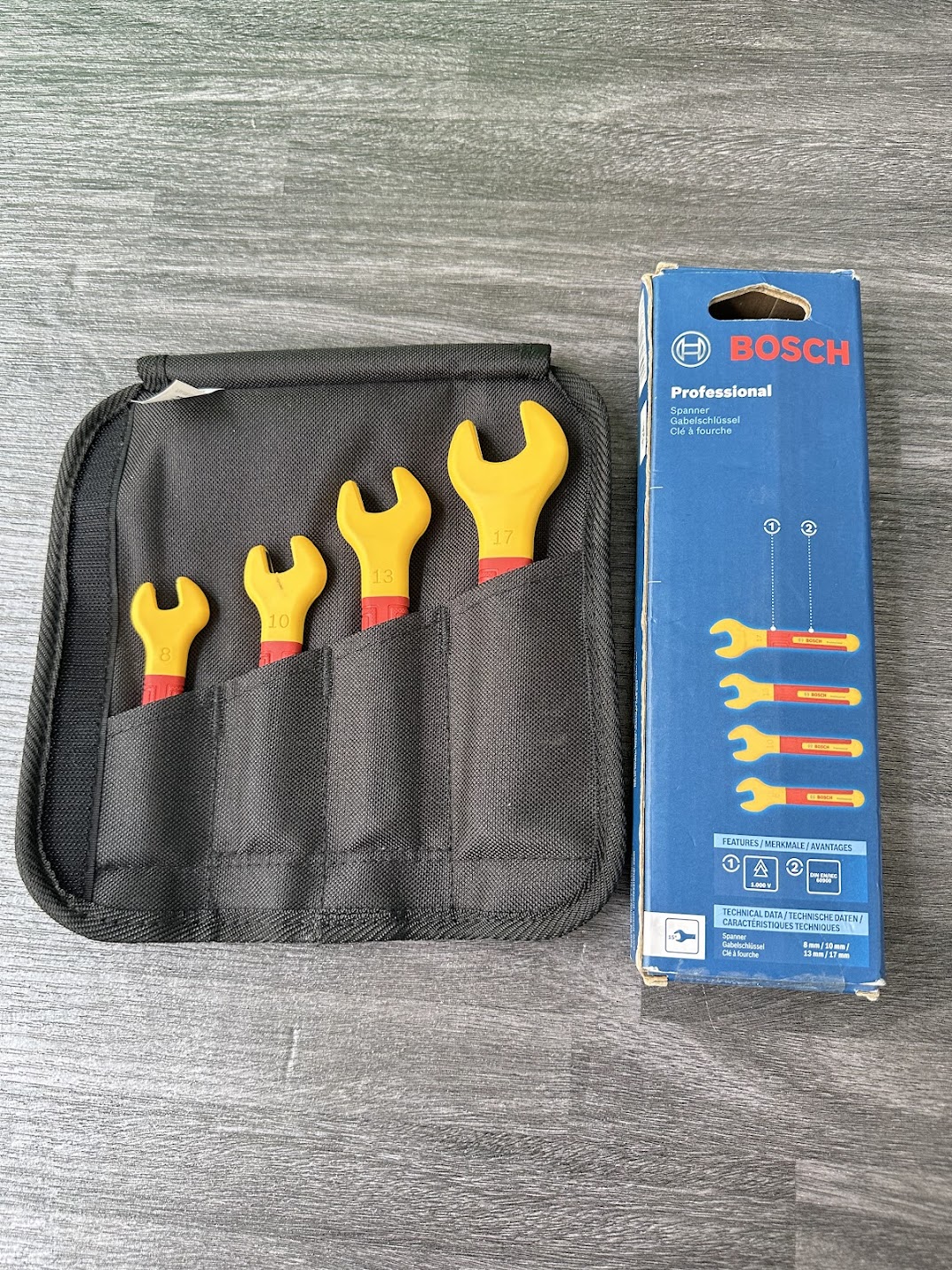 Bộ cờ lê cách điện VDE 4 món Bosch 1600A02NE8