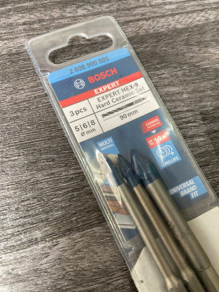 Mũi khoan gạch cứng Bosch Hex-9 (5/6/8) 2608900595