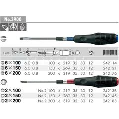 219mm Tô vít cán mềm đàn hồi Anex No.3900+2x 100