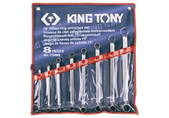 6-23mm bộ hai đầu vòng 8 cái hệ mét Kingtony 1708MR