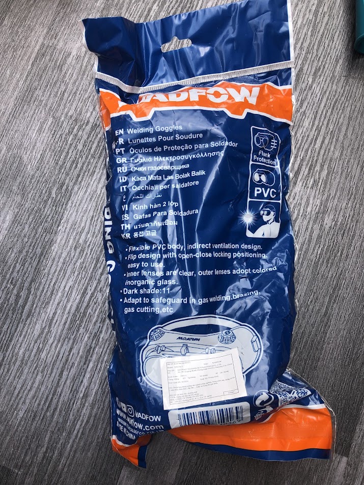 Kính bảo hộ DIN11 Wadfow WSG3811