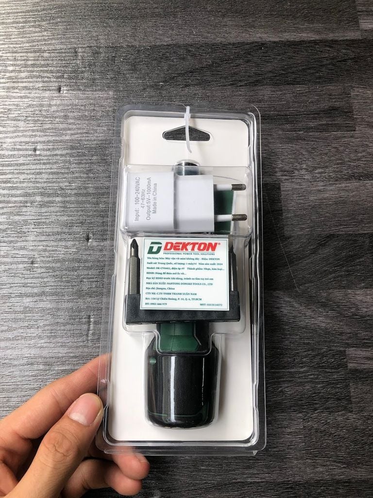 Máy Vặn Vít Cầm Tay 4v Dekton DK-CV0402