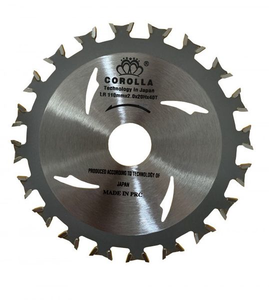 LƯỠI CẮT GỖ HAI CHIỀU COROLLA 110X40T CRL-2374