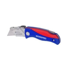 Dao gấp tiện ích có lưỡi cắt gấp gọn, có thể thay thế lưỡi dao nhanh chóng
Workpro - WP211006