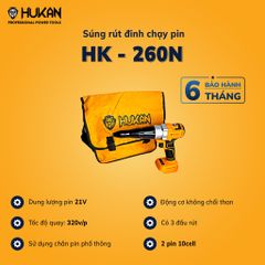 Súng rút đinh chạy pin Hukan HK-260N