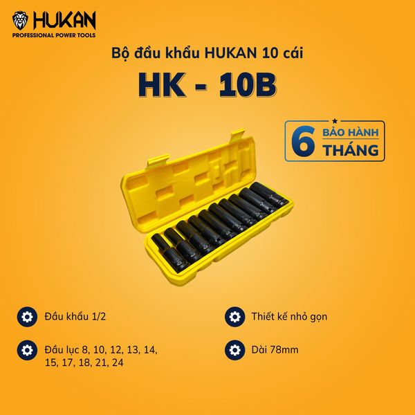 Bộ khẩu 10 món Hukan HK-10B