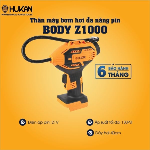 Thân máy bơm hơi đa năng pin Hukan BODY
HK-Z1000