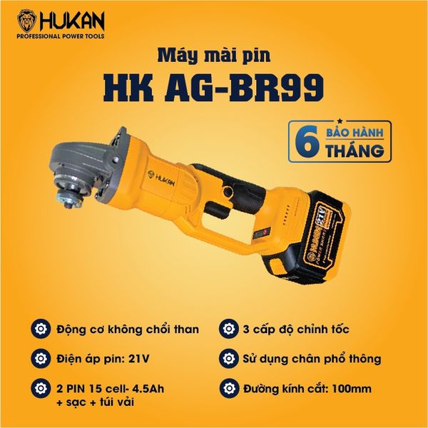 Máy mài pin Hukan AG-BR-99