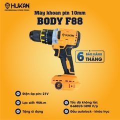 Thân máy khoan từ 13mm Hukan BODY
F88