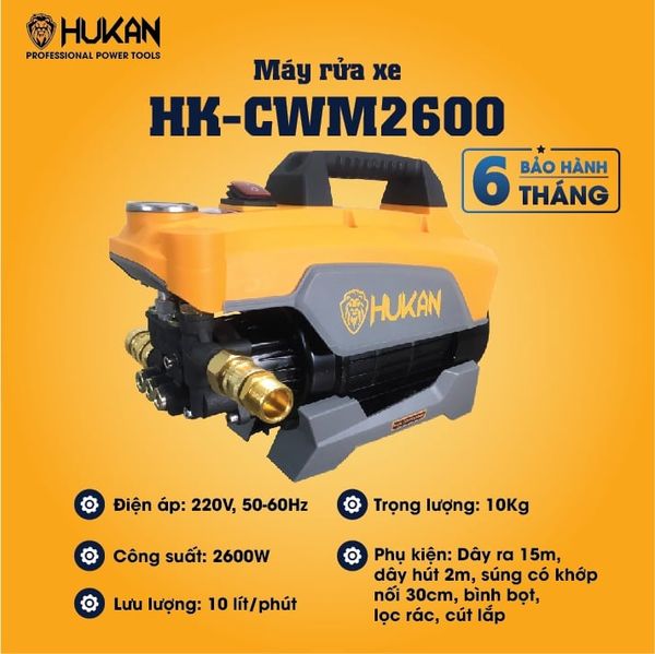Máy rửa xe Hukan HK-CWM2600