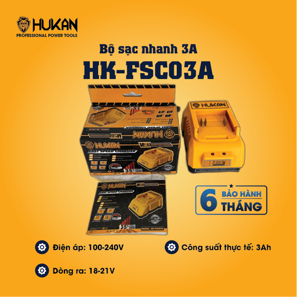 Bộ sạc nhanh 3A Hukan HK-FSC03A