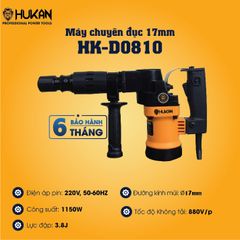 Máy chuyên đục17mm Hukan HK-D0810