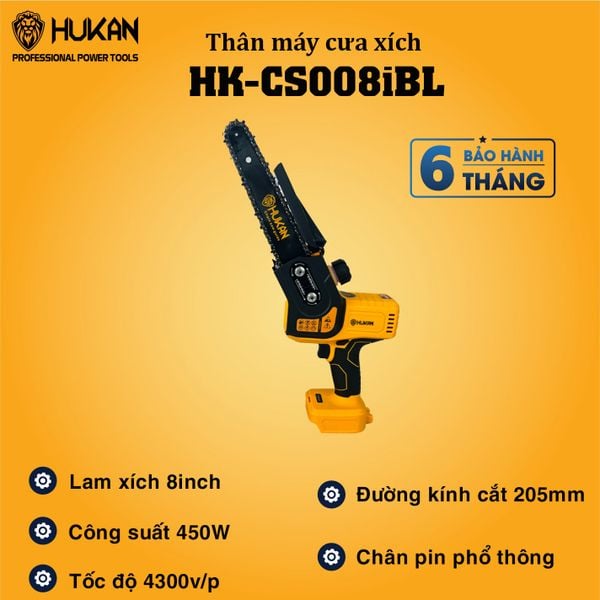 Máy cưa xích pin 8 inch Hukan HK-CS008iBL