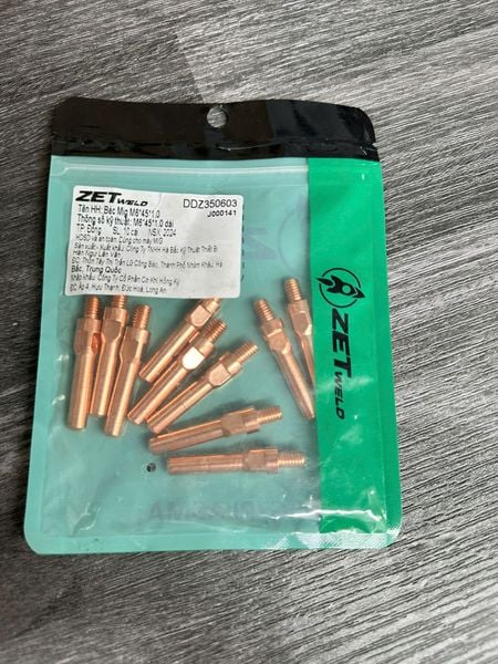 Béc (bép) hàn Mig Pana ZETweld M6*45*1.0
