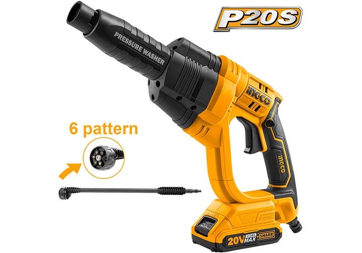 20V Máy xịt rửa áp lực dùng pin Ingco CPWLI20082