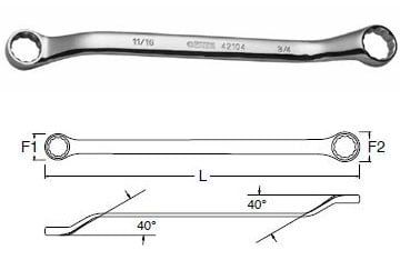 Cờ lê hai đầu vòng 22mm x 24mm Sata 42-209 (42209)