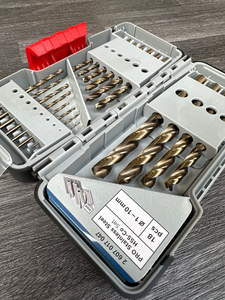 Mũi khoan INOX HSS-Co Bosch 2607017047 (hộp 18 mũi)