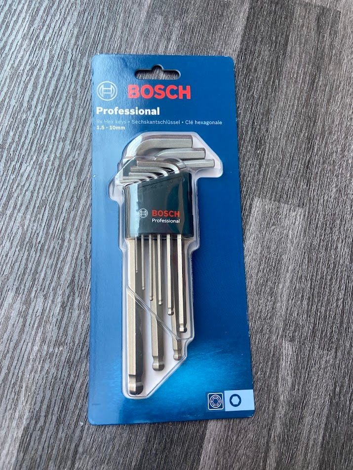 Bộ chìa vặn 9 món đầu lục giác chữ L Bosch 1600A01TH5