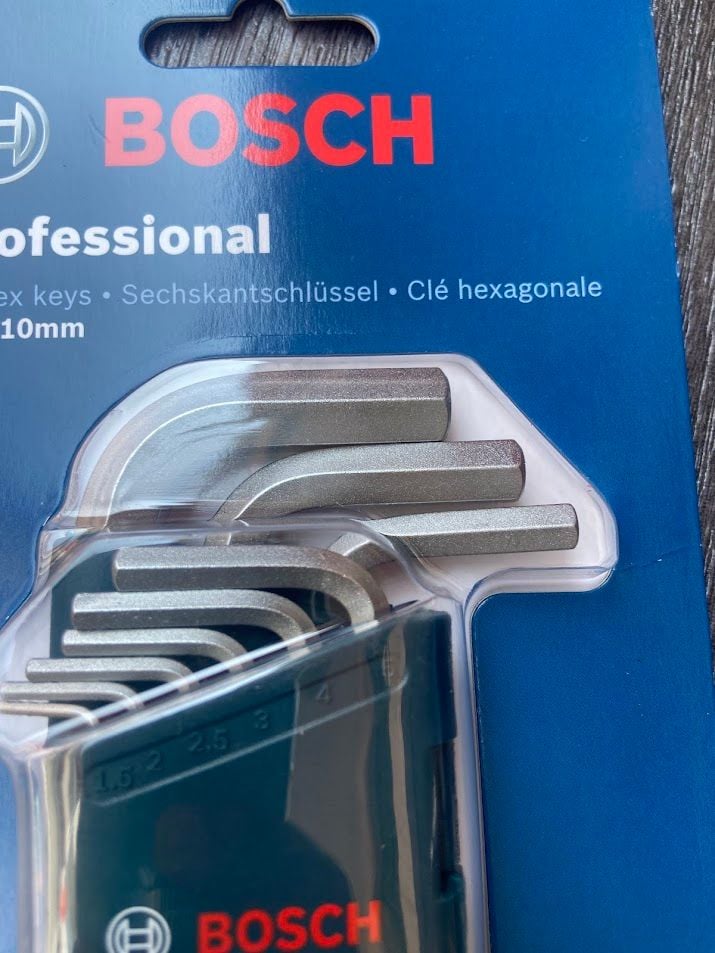 Bộ chìa vặn 9 món đầu lục giác chữ L Bosch 1600A01TH5