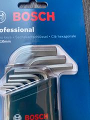 Bộ chìa vặn 9 món đầu lục giác chữ L Bosch 1600A01TH5