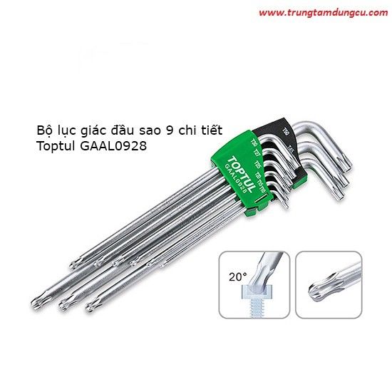 Bộ lục giác 2 đầu sao TOPTUL GAAL0928