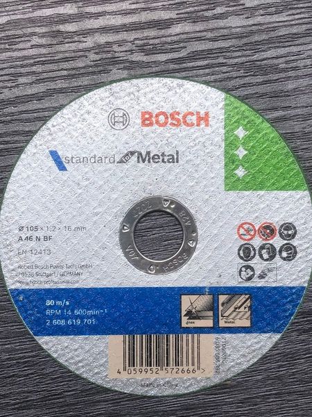 Đá cắt 105x1.2x16mm (sắt) - Standard for Metal (đá xanh) - 2608619701