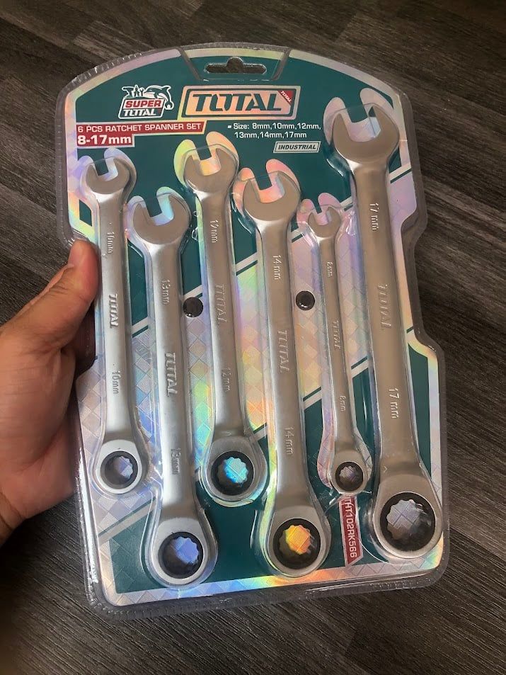 Bộ 6 Cờ lê miệng vòng 2 chiều Total THT102RK566