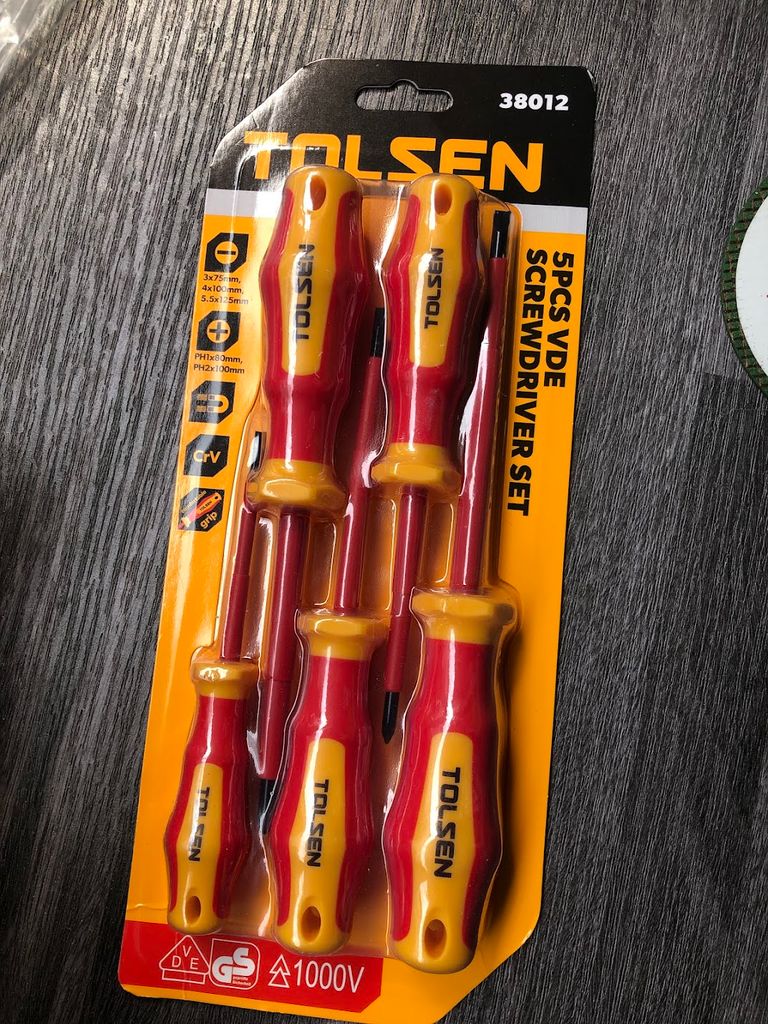 BỘ VÍT CÁCH ĐIỆN 5 CÂY TOLSEN 38012