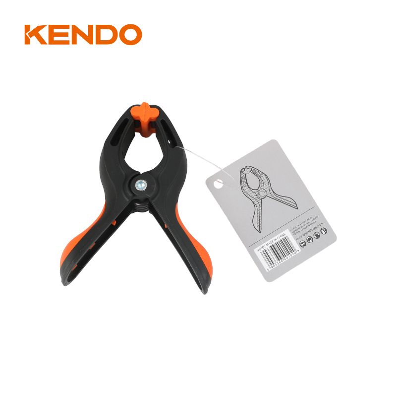 Kẹp lò xo tay cầm bọc nhựa TPR kích thước 3 inch 84mm Kendo - 40101