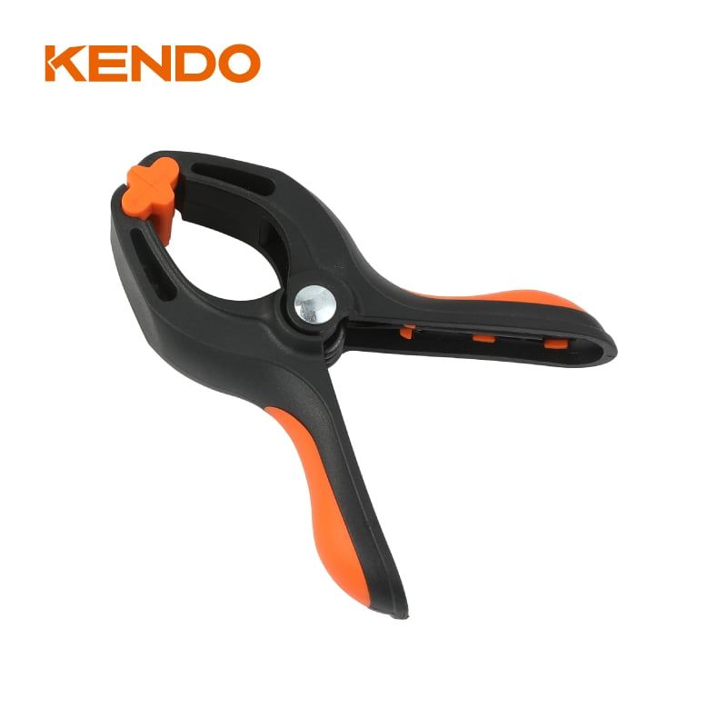 Kẹp lò xo tay cầm bọc nhựa TPR kích thước 3 inch 84mm Kendo - 40101