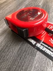 Thước cuộn thép 10m(hệ inch+met) 2 mặt màu vàng KDS ZS25-100YME