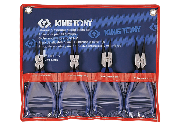 Bộ kìm mở phe 4 cái Kingtony 42114GP