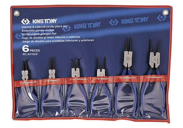 Bộ kìm mở phanh 6 cái Kingtony 42116GP